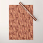 Subtle Sasquatch - Rust Wrapping Paper Gallery Image 1