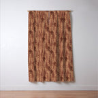 Subtle Sasquatch - Rust Window Curtain Gallery Image 3