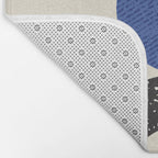 Woodblocks - Brown Blue Bath Mat Gallery Image 2