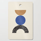 Woodblocks - Brown Blue Cutting Board Gallery Image 1