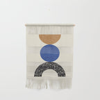 Woodblocks - Brown Blue Wall Hanging Gallery Image 1