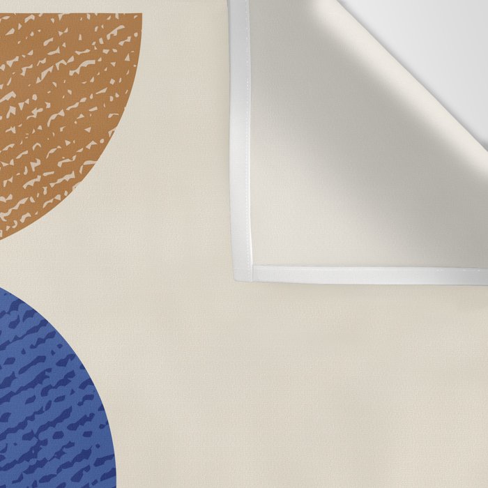 Woodblocks - Brown Blue Wall Tapestry Gallery Image 3