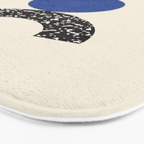 Woodblocks - Brown Blue Bath Mat Gallery Image 3