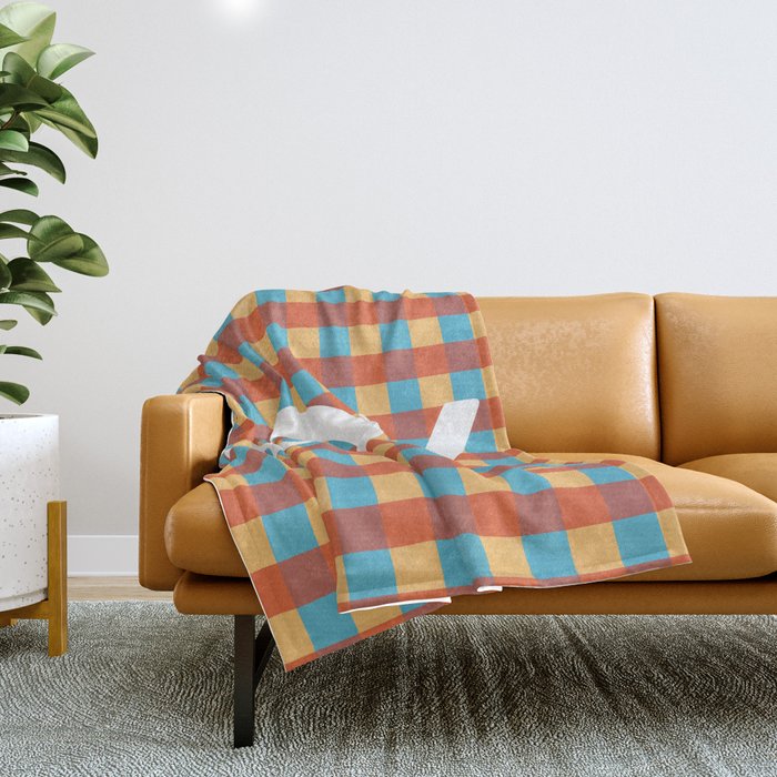 Joy in Christmas Plaid Throw Blanket Gallery Image 1