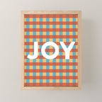 Joy in Christmas Plaid Mini Art Print Gallery Image 1