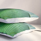 Palm leaf jungle Bali banana palm frond greens Pillow Sham Gallery Image 3