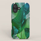 Palm leaf jungle Bali banana palm frond greens iPhone Case Gallery Image 1