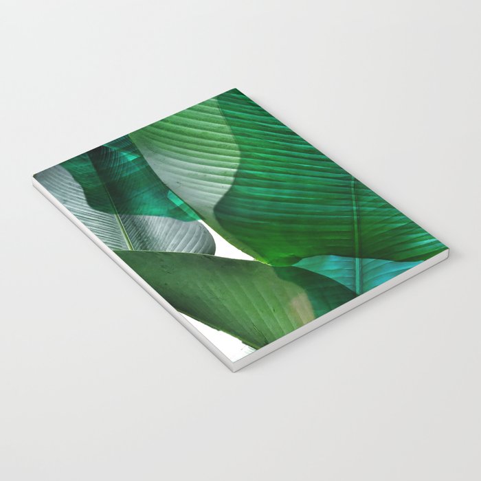 Palm leaf jungle Bali banana palm frond greens Notebook Gallery Image 3