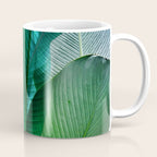 Palm leaf jungle Bali banana palm frond greens Coffee Mug Gallery Image 1