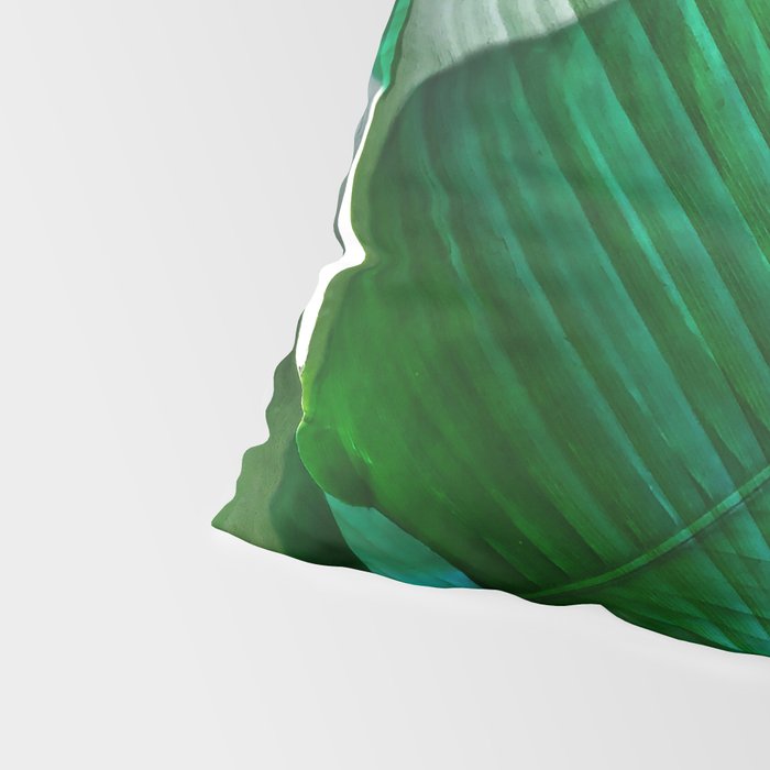 Palm leaf jungle Bali banana palm frond greens Pillow Sham Gallery Image 4