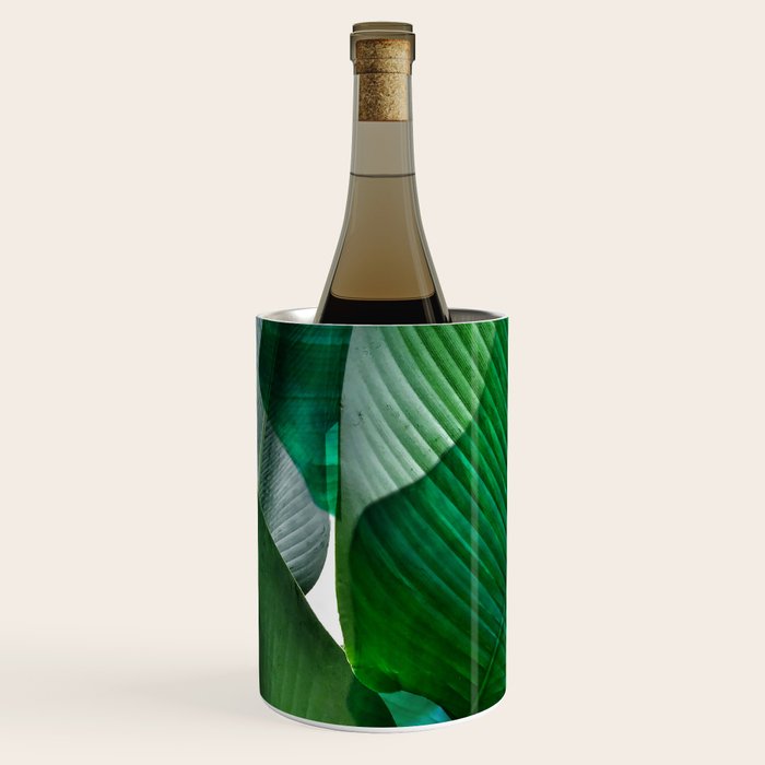 Palm leaf jungle Bali banana palm frond greens Wine Chiller Gallery Image 2