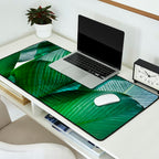 Palm leaf jungle Bali banana palm frond greens Desk Mat Gallery Image 2