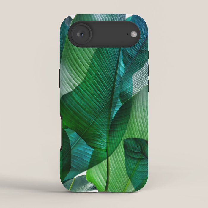 Palm leaf jungle Bali banana palm frond greens iPhone Case Gallery Image 2