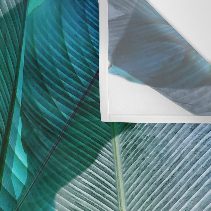 Palm leaf jungle Bali banana palm frond greens Wall Tapestry Gallery Image 3