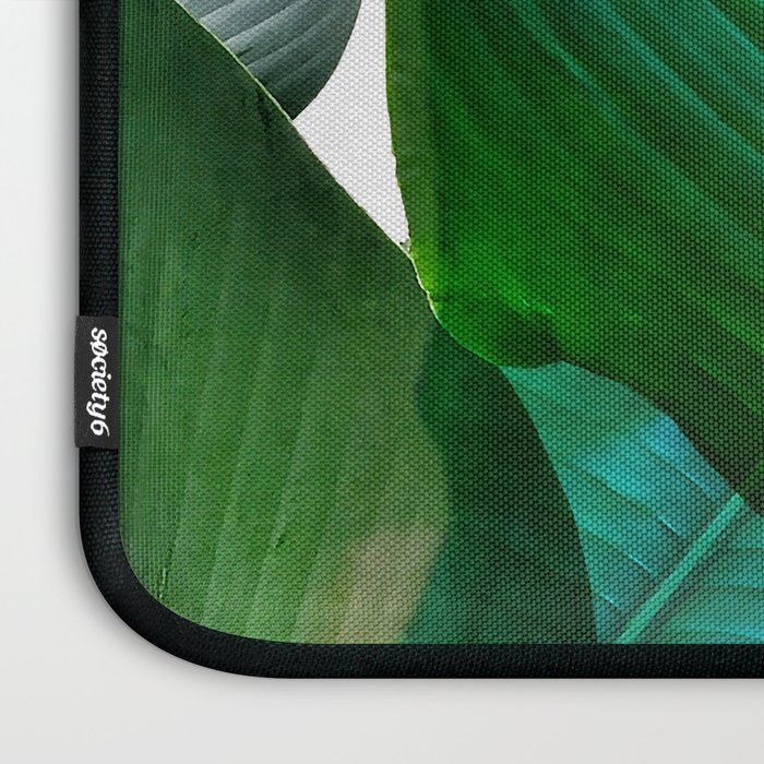 Palm leaf jungle Bali banana palm frond greens Laptop Sleeve Gallery Image 3
