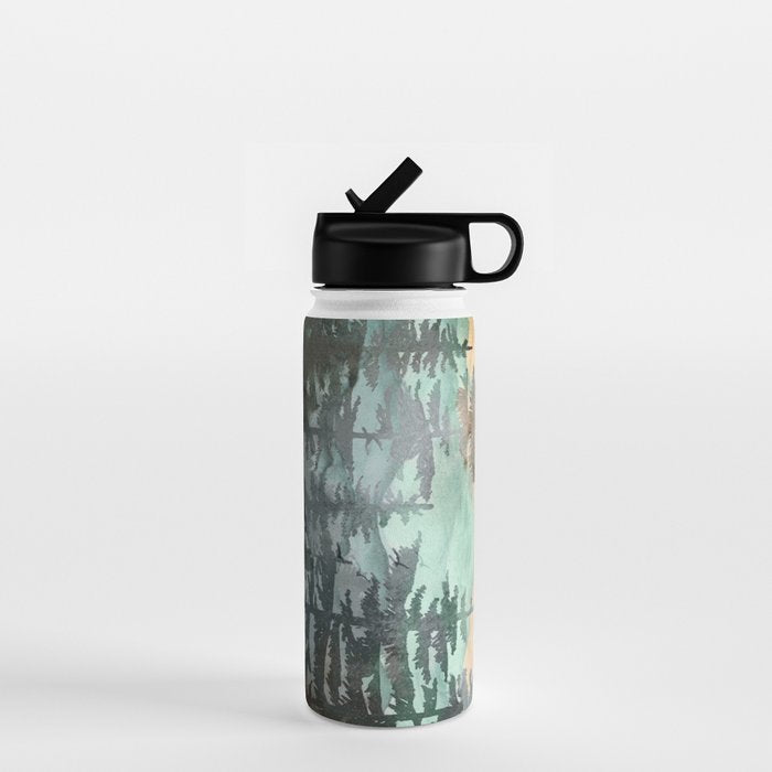 Pine Trees Water Bottle Gallery Image 1