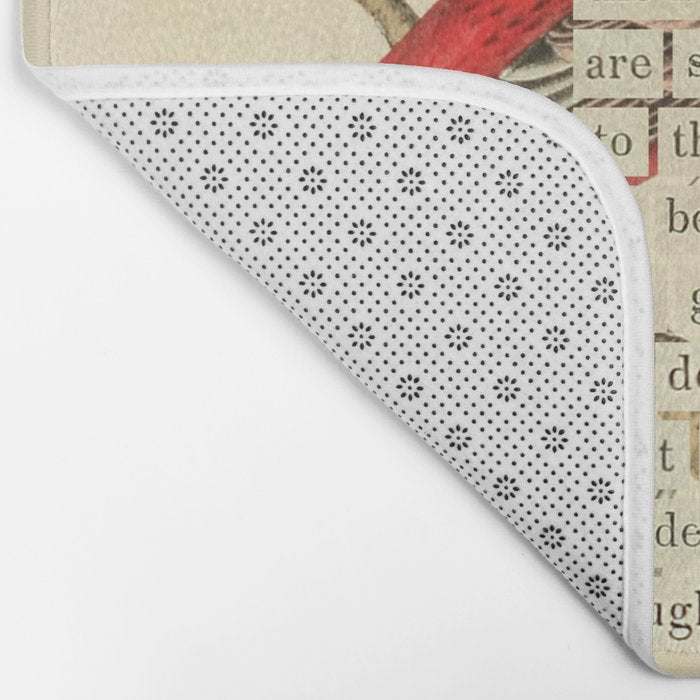 Bird Divinations: Pine Finch (about: almanacofbirds.org) Bath Mat Gallery Image 2
