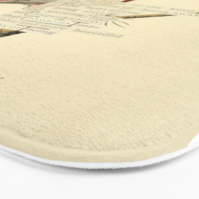 Bird Divinations: Pine Finch (about: almanacofbirds.org) Bath Mat Gallery Image 3