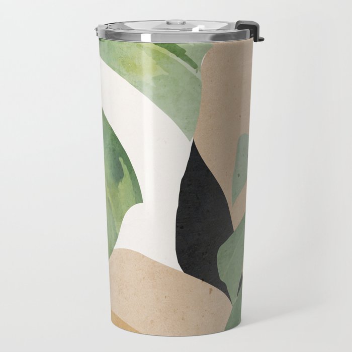 Abstract Art Tropical Leaves 3 Travel Mug Gallery Image 2