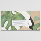 Abstract Art Tropical Leaves 3 Desk Mat Gallery Image 1