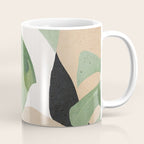 Abstract Art Tropical Leaves 3 Coffee Mug Gallery Image 1