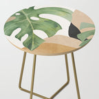 Abstract Art Tropical Leaves 3 Side Table Gallery Image 2