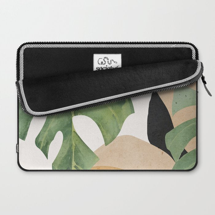 Abstract Art Tropical Leaves 3 Laptop Sleeve Gallery Image 2