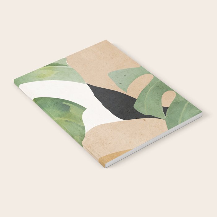 Abstract Art Tropical Leaves 3 Notebook Gallery Image 2
