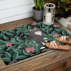 Butterfly Garden (Tabby Cat Version) Outdoor Rug Gallery Image 2