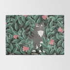 Butterfly Garden (Tabby Cat Version) Rug Gallery Image 2