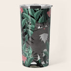Butterfly Garden (Tabby Cat Version) Travel Mug Gallery Image 1