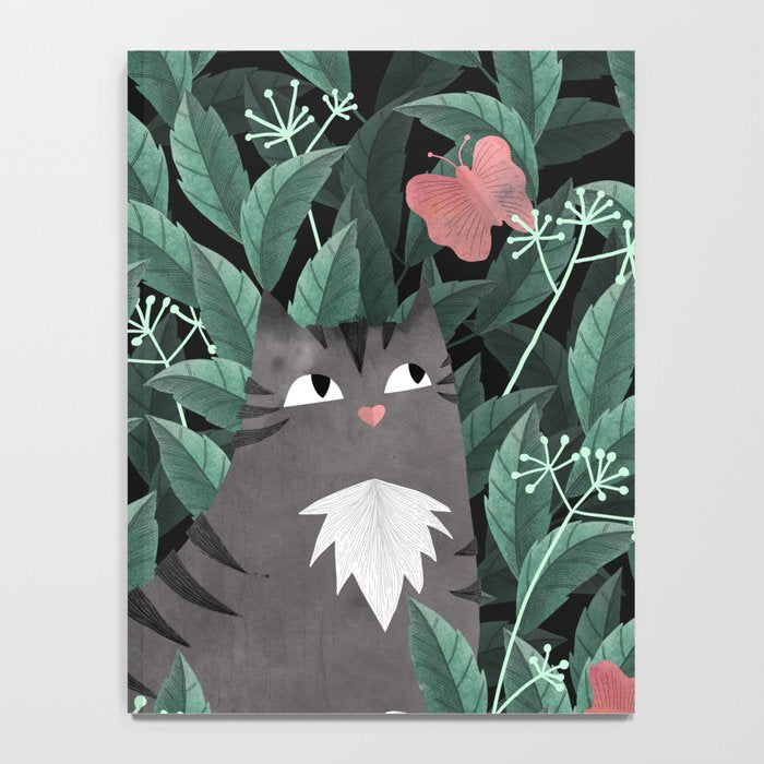 Butterfly Garden (Tabby Cat Version) Notebook Gallery Image 4