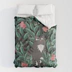 Butterfly Garden (Tabby Cat Version) Comforter Gallery Image 6