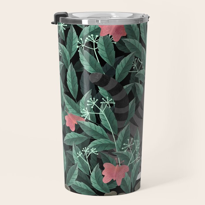 Butterfly Garden (Tabby Cat Version) Travel Mug Gallery Image 3