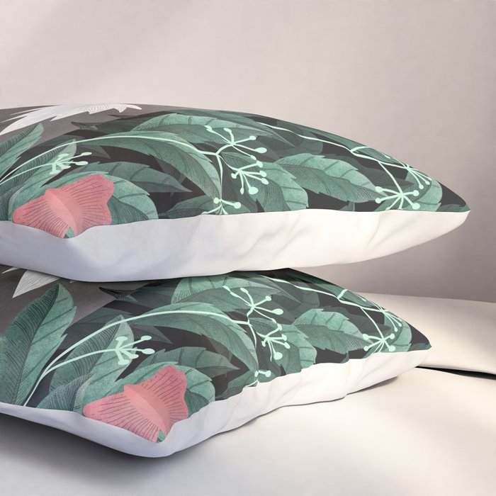 Butterfly Garden (Tabby Cat Version) Pillow Sham Gallery Image 3