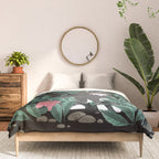 Butterfly Garden (Tabby Cat Version) Comforter Gallery Image 3