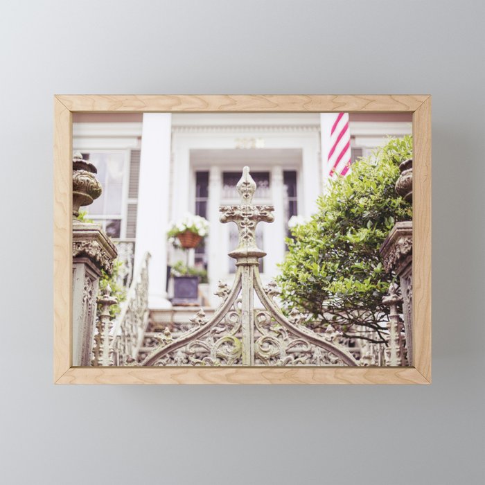 New Orleans Garden District Gate Photography Mini Art Print Gallery Image 1