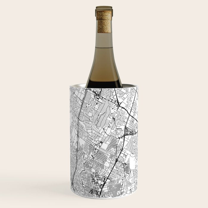 Austin White Map Wine Chiller Gallery Image 1