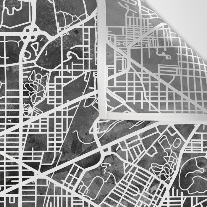Washington DC City Street Map Wall Tapestry Gallery Image 3