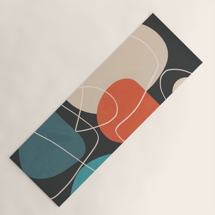 Minimal Colorful Abstract Shapes 12 Yoga Mat Gallery Image 1