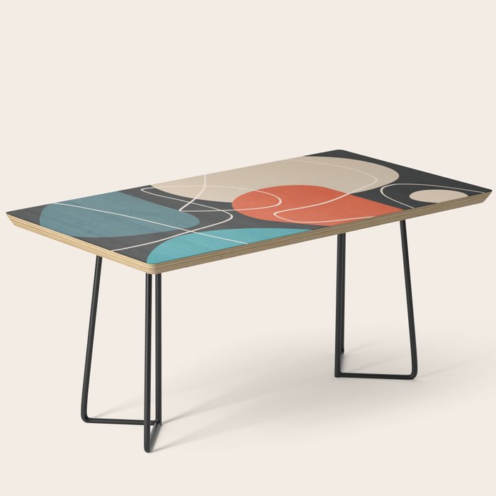 Minimal Colorful Abstract Shapes 12 Coffee Table Gallery Image 1