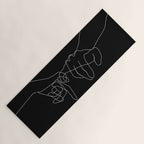 Black Pinky Swear Yoga Mat Gallery Image 1