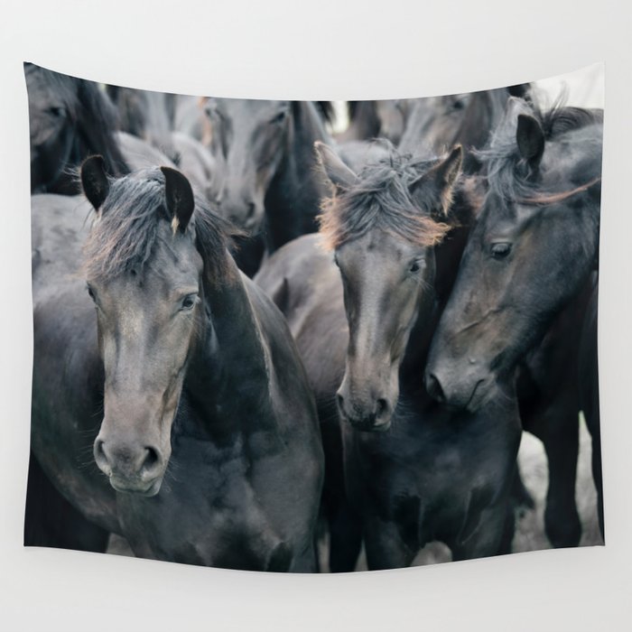 Your Wild Horses - Nature Photography Wall Tapestry Gallery Image 4