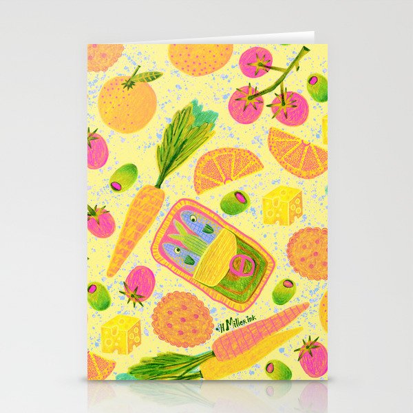 Kitchen Snacks & Apps in Butter Yellow Stationery Card Gallery Image 1