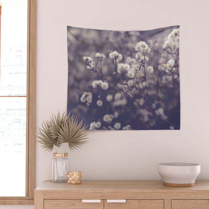 fading autumn - nature wildflower photograph Wall Tapestry Gallery Image 2