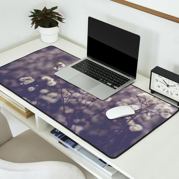 fading autumn - nature wildflower photograph Desk Mat Gallery Image 2
