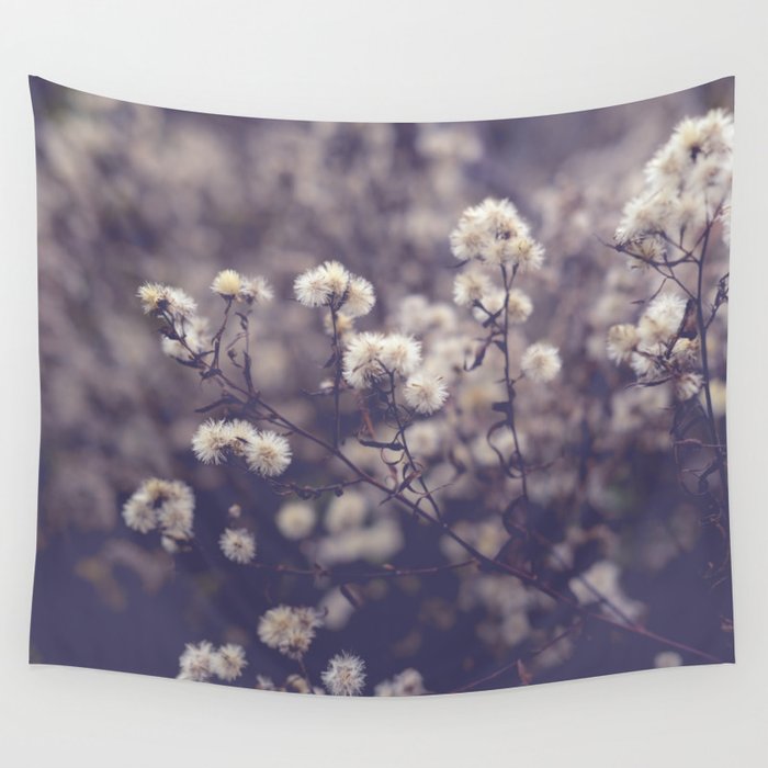 fading autumn - nature wildflower photograph Wall Tapestry Gallery Image 4