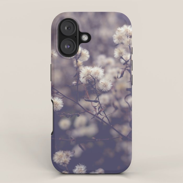 fading autumn - nature wildflower photograph iPhone Case Gallery Image 1