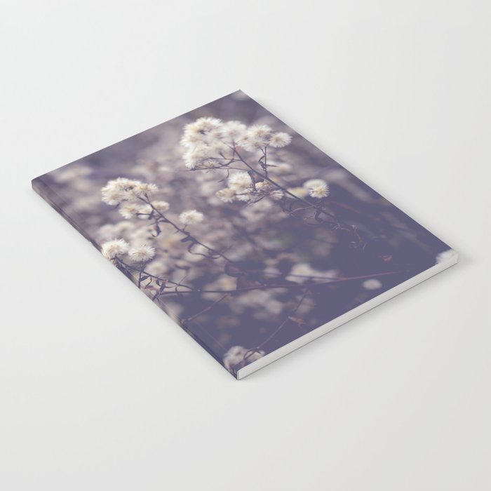 fading autumn - nature wildflower photograph Notebook Gallery Image 1