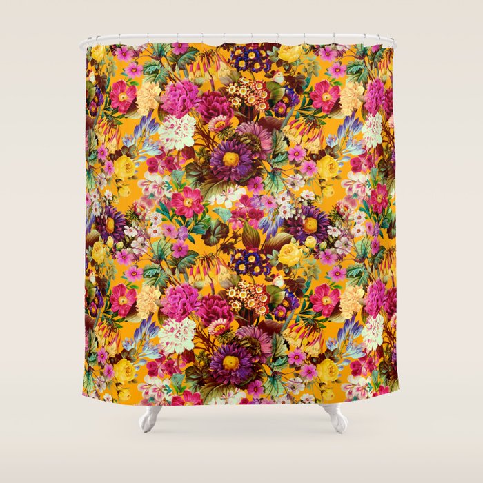 Multicolor Botanical Garden Shower Curtain Gallery Image 1